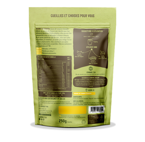 Graines de chanvre décortiquées bio - 2