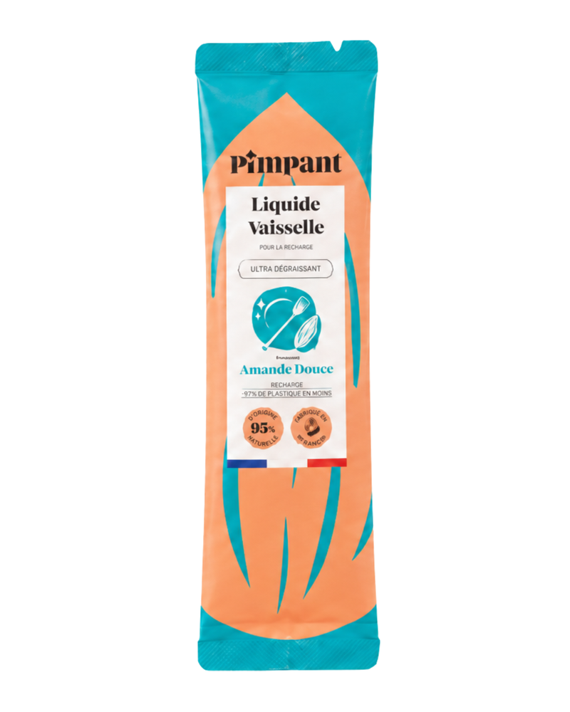 Pimpant -- Liquide vaisselle amande à diluer (recharge) - 25 g