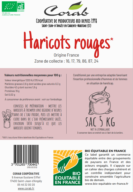 Haricots rouges Bio Equitables - 2