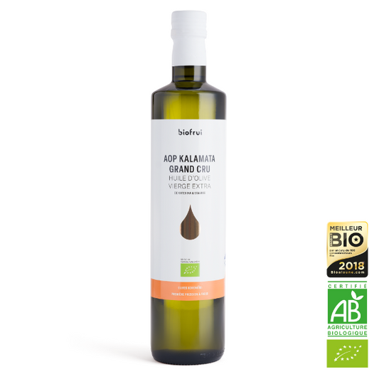 Biofrui -- Huile d'olive koronéïki aop vierge extra grand cru bio (origine Grèce) - 75 cl