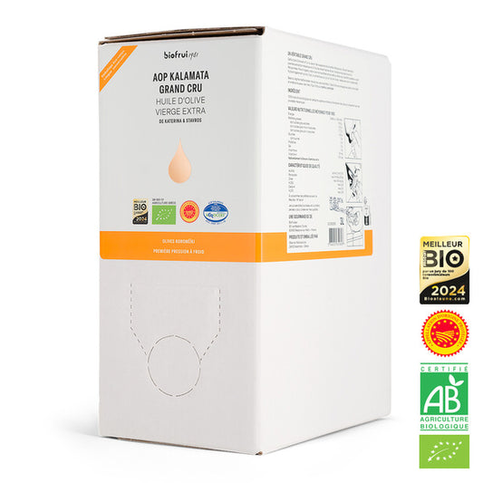 Huile d'olive koronéïki aop vierge extra grand cru bio - 1