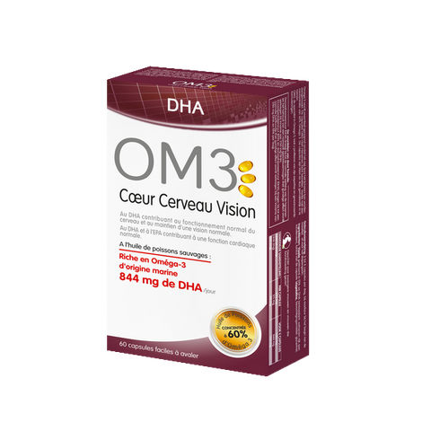 Huile de poisson concentré à 80% d'oméga 3 dha (cœur, cerveau, vision) - 1