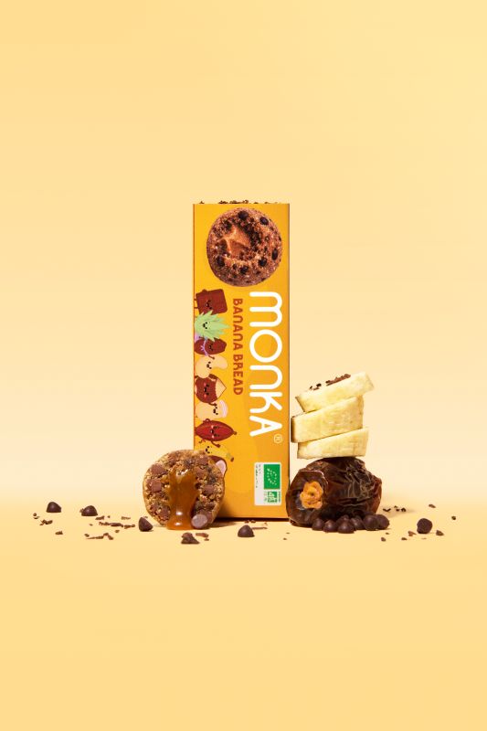 Monka -- Kids balls bio banana bread (prêt à vendre) - 54 g x 12