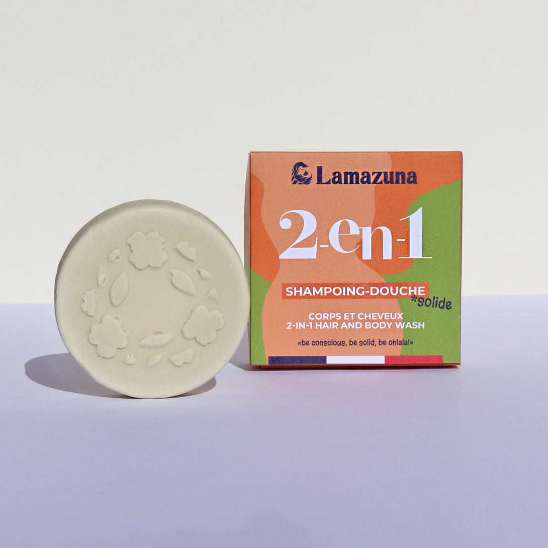 Lamazuna -- Shampoing savon 2 en 1 (corps & cheveux) - 70 ml