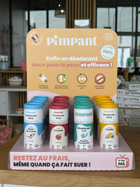 Pimpant -- Présentoir de comptoir vide pour 16 déos