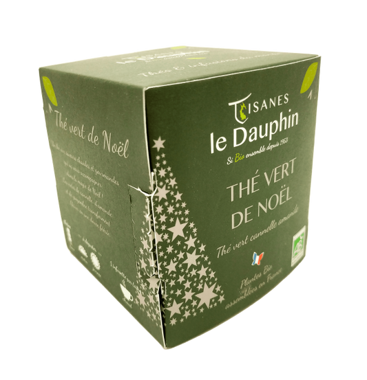 Tisanes Le Dauphin -- Thé vert bio de noël - 20 infusettes
