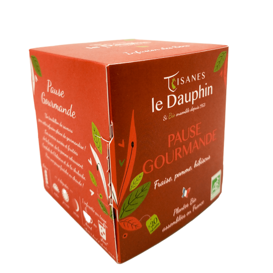 Tisanes Le Dauphin -- Infusion bio pause gourmande - 20 infusettes