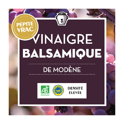 Jean Bouteille -- Vinaigre balsamique de modène bio (densité 1.15) Vrac - 10 l