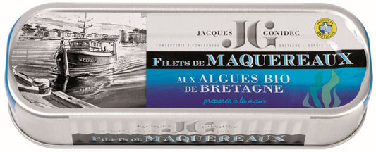 Jacques Gonidec -- Filets de maquereaux aux algues bio - 176 g