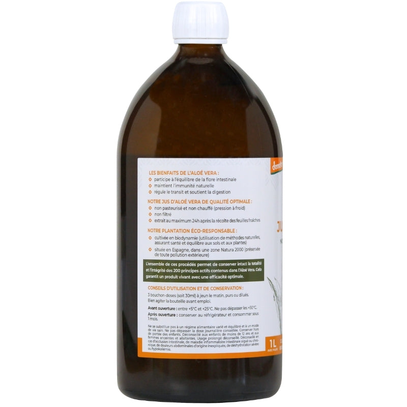 Jus d'aloé vera bio & demeter (non filtré, non pasteurisé) - 2
