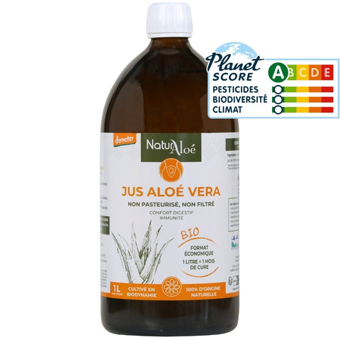 Jus d'aloé vera bio & demeter (non filtré, non pasteurisé) - 1