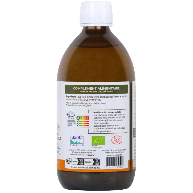 Jus d'aloé vera bio demeter (non filtré, non pasteurisé) - 3