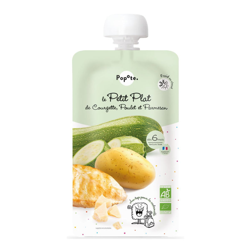 Le petit plat courgette poulet parmesan bio - 1