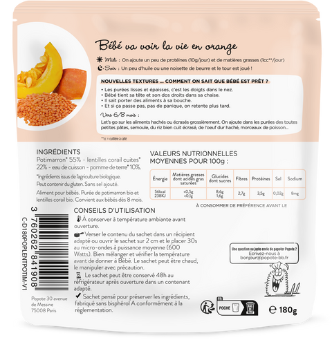 Les moulinés potimarron lentilles corail - 2
