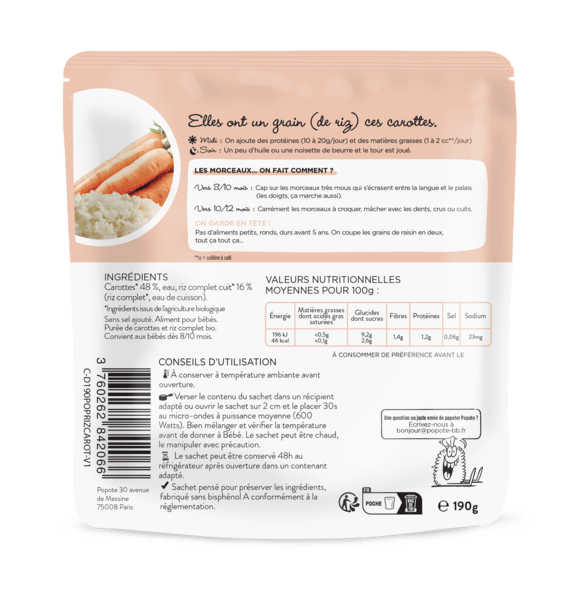 Les petits morceaux carottes & riz complet - 2