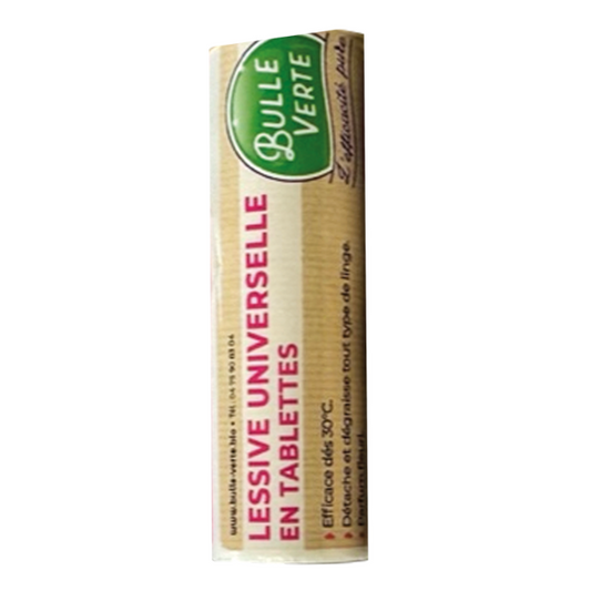Bulle Verte -- Lessive universelle en tablette vrac (étiquettes) - x50