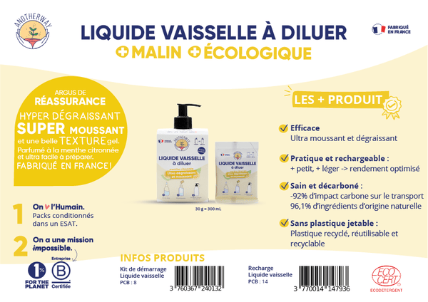 Liquide vaisselle en poudre à diluer (Kit de démarrage) - 3