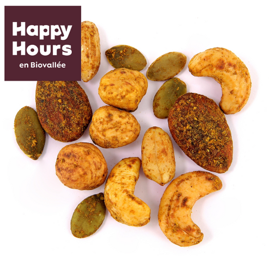 Happy Hours En Biovallée -- Melange apéro curry bio Vrac - 5kg