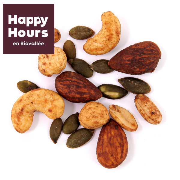 Happy Hours En Biovallée -- DDM 02.2026 Mélange apéro tamari bio Vrac - 5 kg