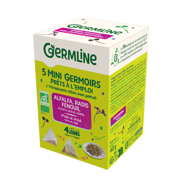 Germline -- Mini germoirs alfalfa radis fenouil bio - 40 g