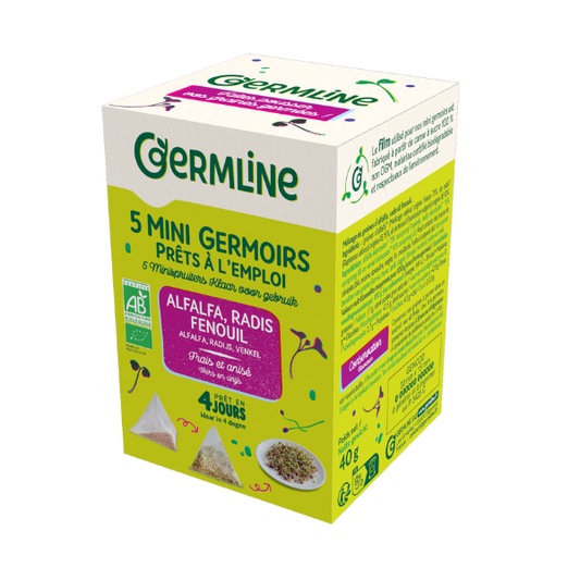 Germline -- Mini germoirs alfalfa radis fenouil bio - 40 g