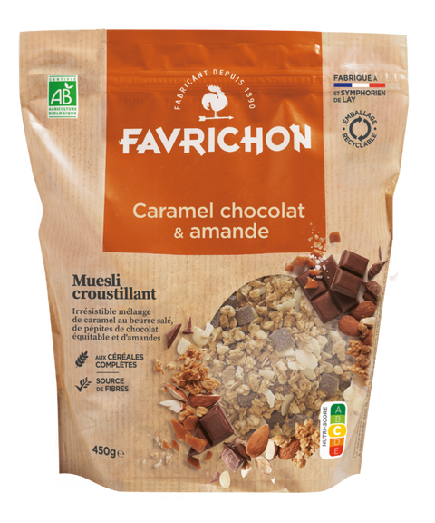 Muesli croustillant caramel, chocolat & amande - 1