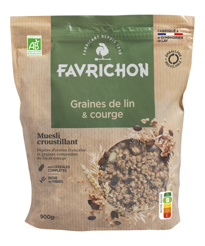 Muesli croustillant graines de lin & courges - 1