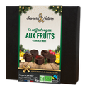 Saveurs & Nature -- Coffret assortiment de bonbons de chocolats noir aux fruits - 25 chocolats