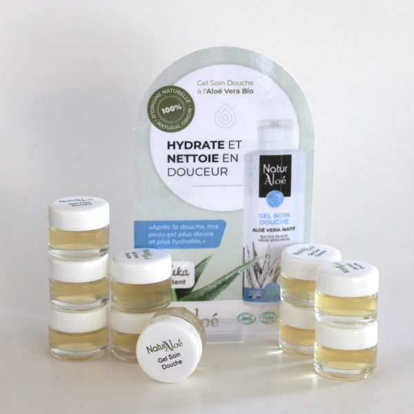 Naturaloé -- Testeurs et stop rayon Gel soin douche bio