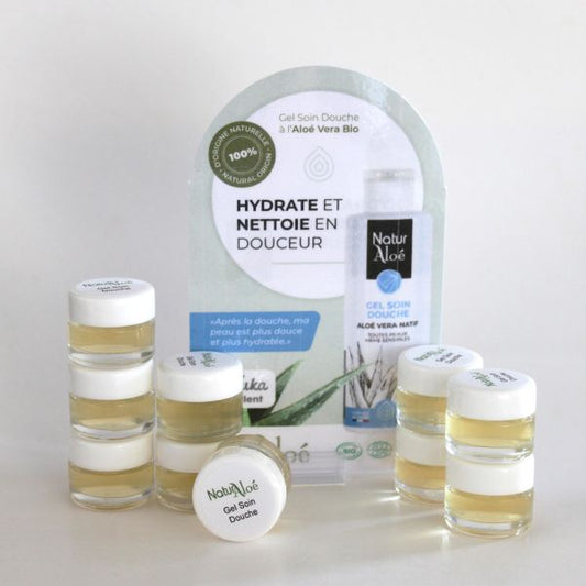 Naturaloé -- Testeurs et stop rayon Gel soin douche bio