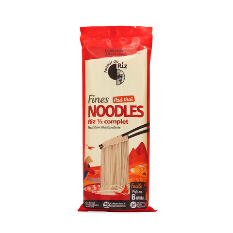 Noodles fines de riz demi complet bio (pour pad thaï) - 1