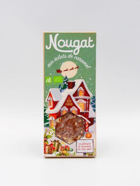 Nougat de Noël aux éclats de caramel bio - 1