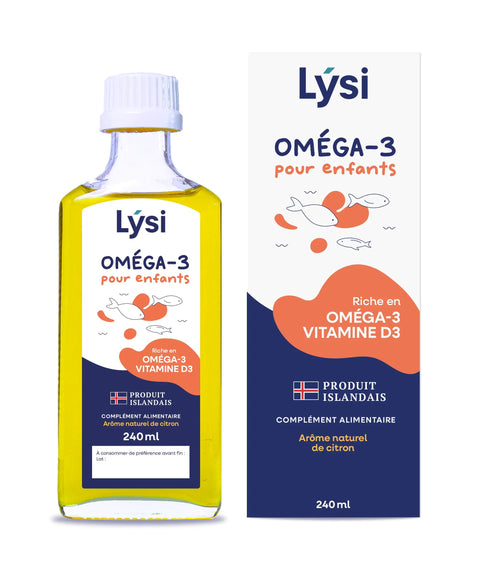 Lysi -- Oméga 3 enfants huile de poissons (origine Islande) - 240 mL