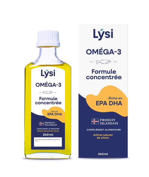 Lysi -- Oméga 3 huile de poissons sauvages (origine Islande) - 240 mL