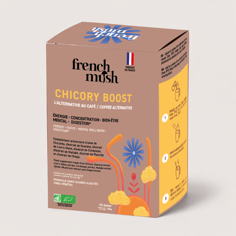 French Mush -- Chicory boost bio (aux champignons fonctionnels) 10 dosettes - 50 g