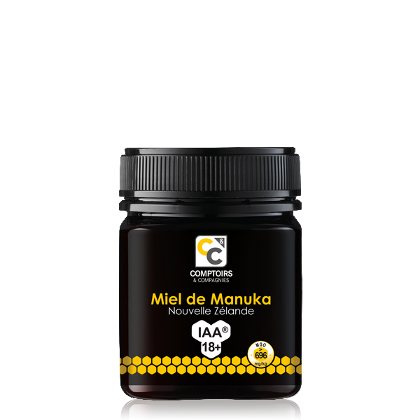 Comptoirs & Compagnies -- Miel de manuka iaa18+ (mgo 696) non bio (origine  Nouvelle zélande) - 250 g