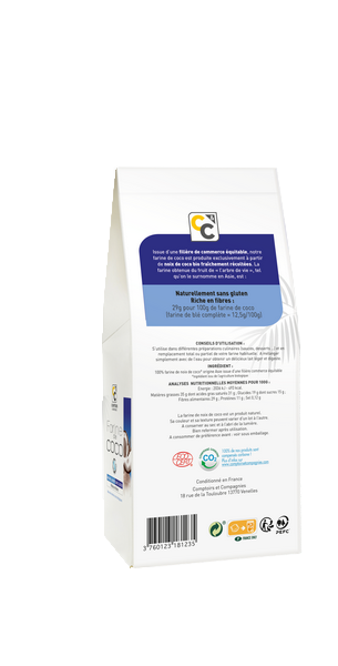 Comptoirs & Compagnies -- Farine de noix de coco bio filière équitable - 400 g