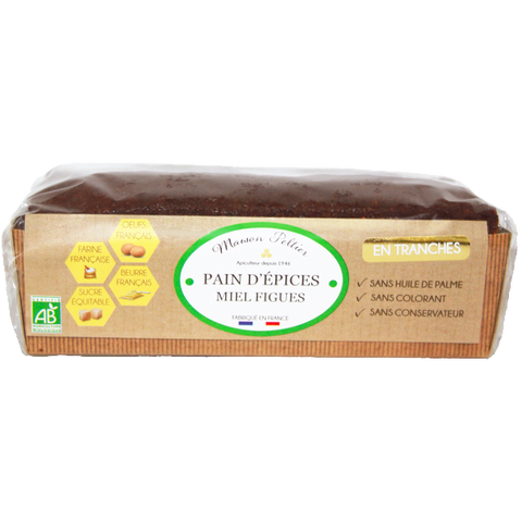 Pain d'épices tranché aux figues bio - 1