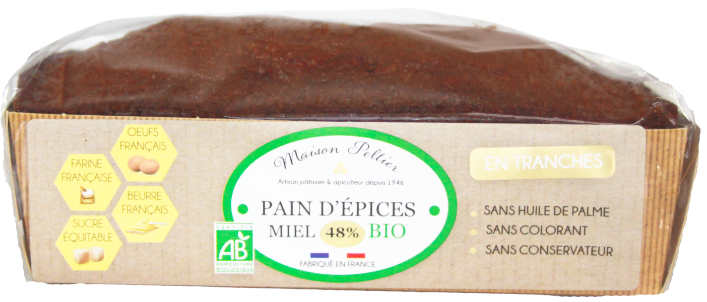 Pain d'épices tranché bio au miel - 1