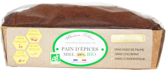 Pain d'épices tranché bio au miel - 1