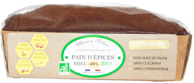 Pain d'épices tranché bio au miel - 1