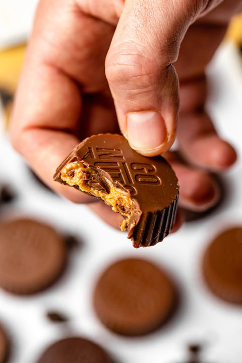 Palets chocolat lait fourrage beurre de cacahuètes bio (prêt à vendre) - 3