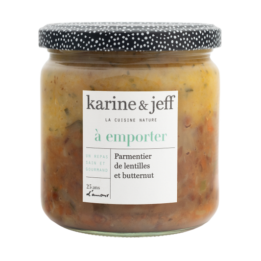 Parmentier de lentilles et butternut bio - 1