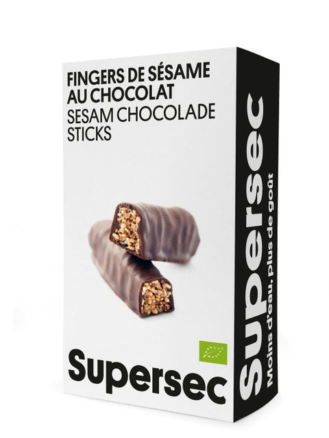 Supersec -- Fingers sésame miel chocolat bio (format familial) - 110 g