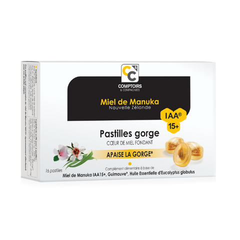 Comptoirs & Compagnies -- Pastilles pour la gorge cœur fondant au miel de manuka iaa15+ - 52.8 g