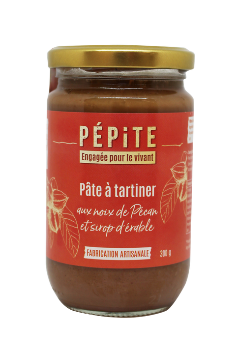 Pâte à tartiner aux noix de pécan et sirop d'érable bio - 1