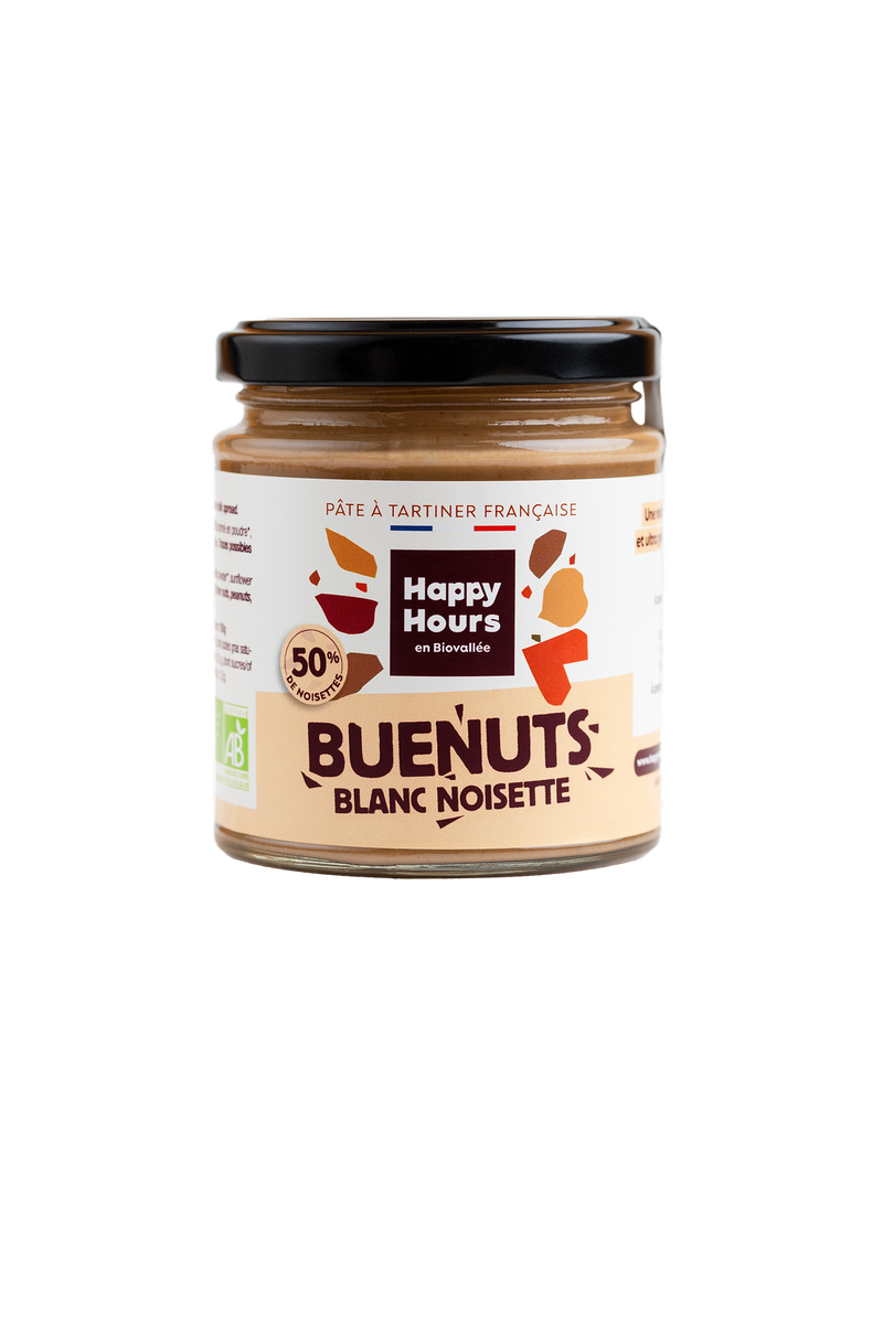 Pâte à tartiner buenuts blanc noisette bio - 1