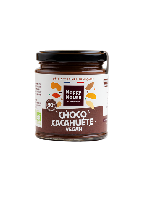 Pâte à tartiner choco cacahuète vegan bio - 1