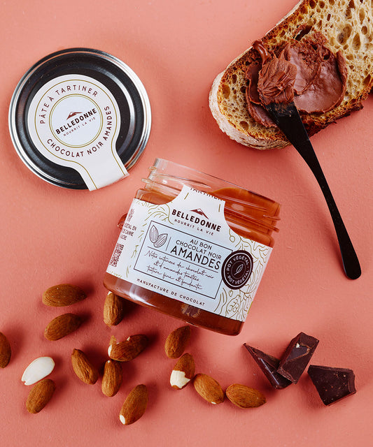 Pâte à tartiner chocolat noir et 29% amandes bio - 2