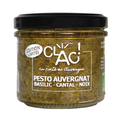 Pesto auvergnat basilic noix cantal bio - 1
